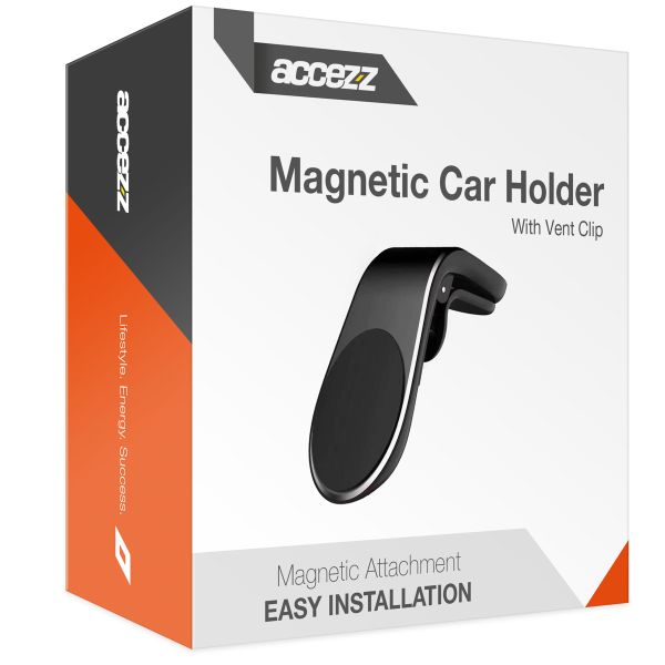 Accezz Magnetische telefoonhouder auto Ventilatierooster - Zwart | Refurbished.lu