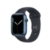 Refurbished Apple Watch Serie 7 | 45mm | Aluminium Bleu | Bracelet Sport Minuit Bleu | GPS | WiFi