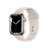 Refurbished Apple Watch Series 7 | 41mm | Stainless Steel Argent | Bracelet Sport Lumière Stellaire | GPS | WiFi + 4G