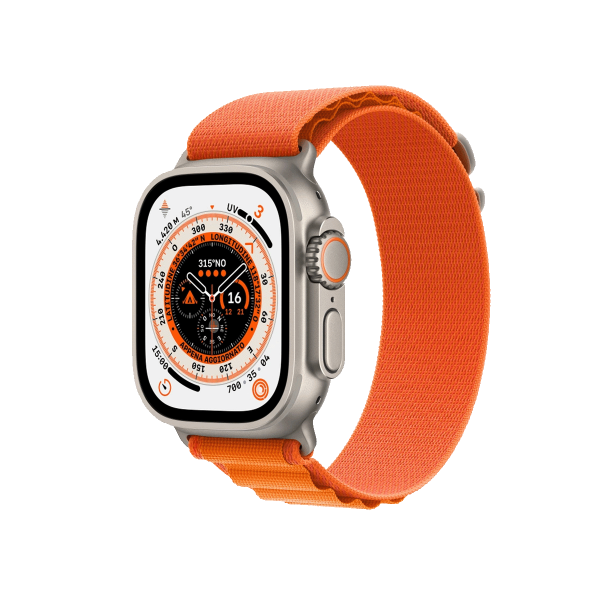 Refurbished Apple Watch Ultra | 49mm | Titane | Bracelet Alpine Orange | GPS | WiFi + 4GRefurbished Apple Watch Ultra | 49mm | Titane | Bracelet Alpine Orange | GPS | WiFi + 4G