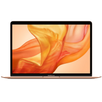 MacBook Air 13-inch | Core i5 1.6 GHz | 128 GB SSD | 8 GB RAM | Goud (Late 2018) | Retina | Qwerty