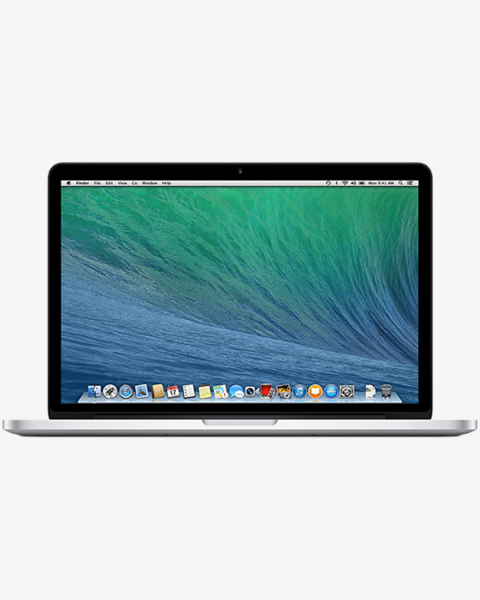 MacBook Pro 13-inch | Core i5 2.4 GHz | 256 GB SSD | 8 GB RAM | Zilver (Late 2013) | Retina | Qwerty/Azerty/Qwertz