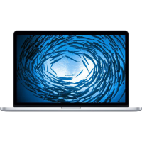 MacBook Pro 15-inch | Core i7 2.2 GHz | 256 GB SSD | 16 GB RAM | Zilver (Mid 2014) | Retina | Qwerty/Azerty/Qwertz