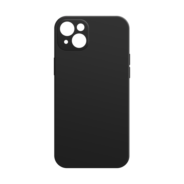 Coque en silicone pour iPhone 15 | Noir