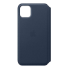 iPhone 11 Pro Max Leather Folio - Bleu foncé 